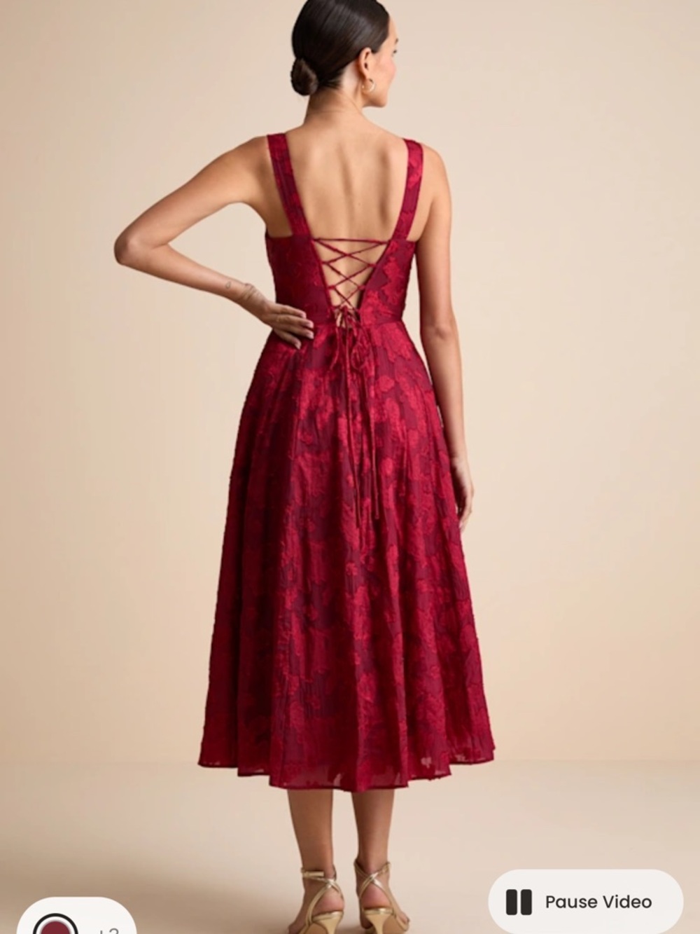 Lulus Pink and Red Floral Dress - Picture 2 of 5